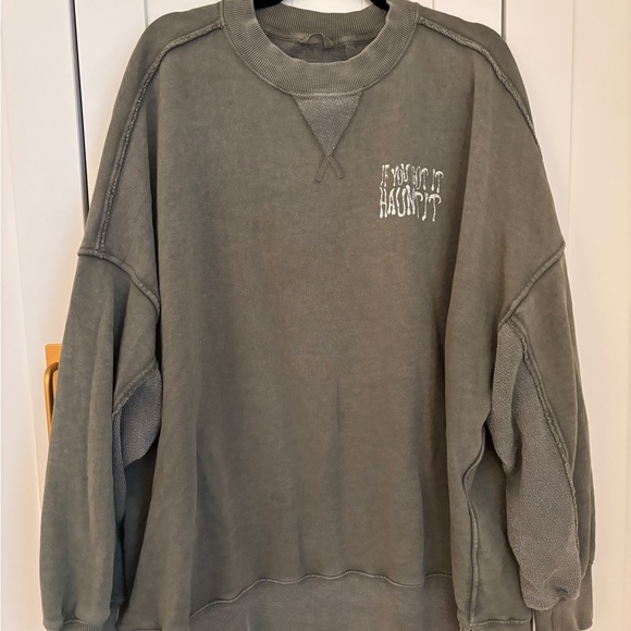 aerie Tops - Aerie Olive Sweatshirt - If You Got It Haunt It - Size XXL